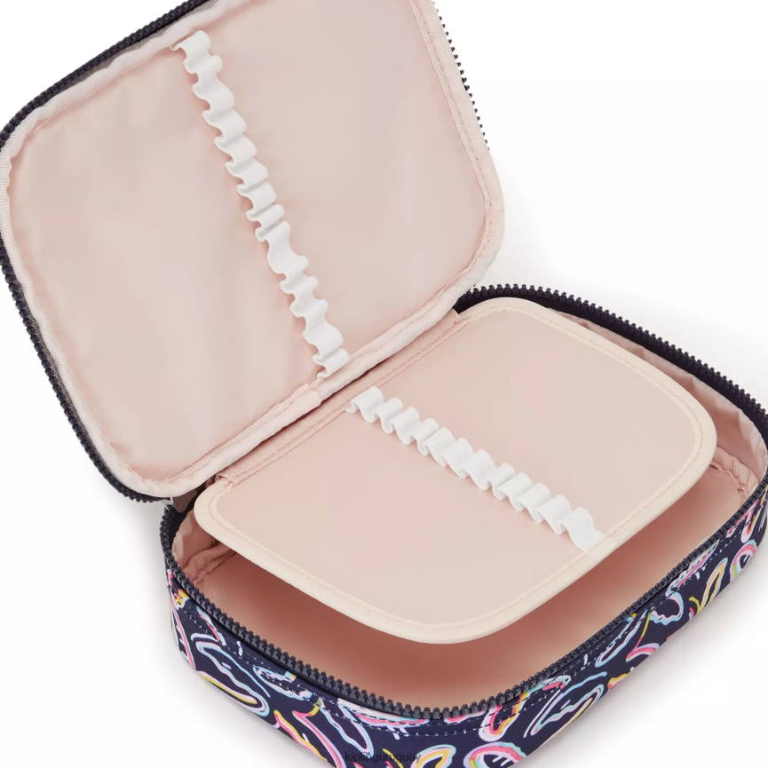 Kipling Estuche 100 bolígrafos estampado H44NB589 impresión de fiesta de palma mujer bolígrafos y estuches