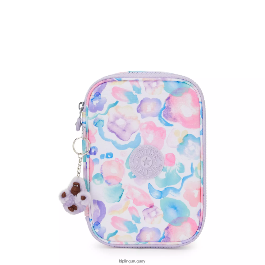 Kipling Estuche 100 bolígrafos estampado H44NB593 flores de agua mujer bolígrafos y estuches