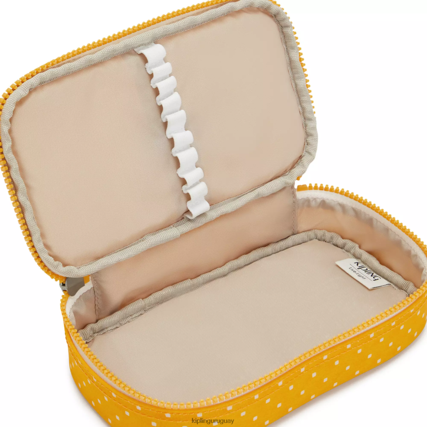 Kipling Estuche 50 bolígrafos estampado H44NB594 punto suave amarillo mujer bolígrafos y estuches