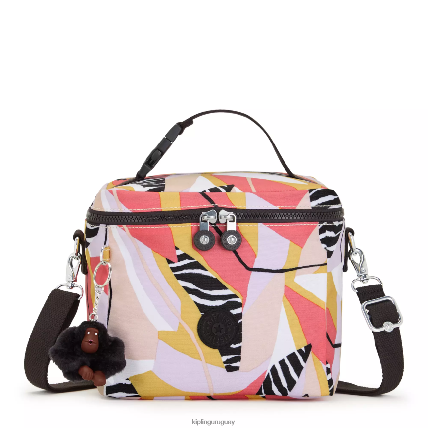Kipling bolsa de almuerzo con estampado graham H44NB624 licencia abstracta mujer bolsas de almuerzo