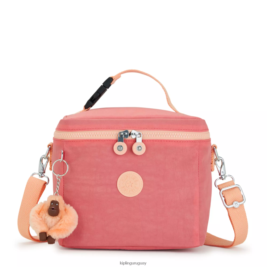 Kipling bolsa de almuerzo graham H44NB653 rosa alegre mujer bolsas de almuerzo