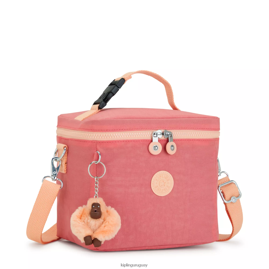 Kipling bolsa de almuerzo graham H44NB653 rosa alegre mujer bolsas de almuerzo