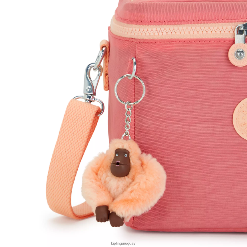 Kipling bolsa de almuerzo graham H44NB653 rosa alegre mujer bolsas de almuerzo