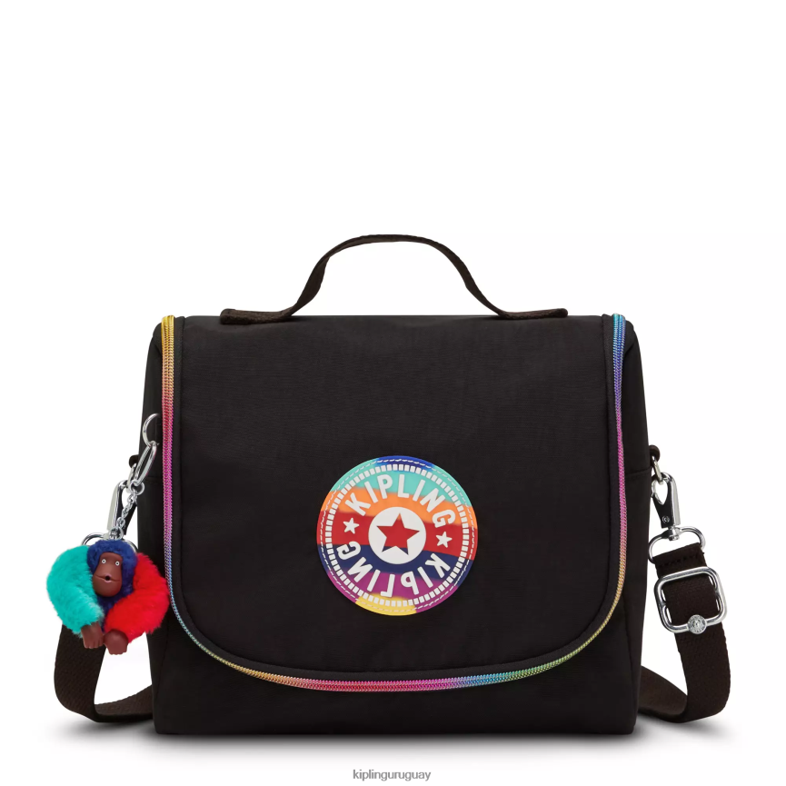 Kipling bolsa de almuerzo kichirou H44NB656 arco iris verdaderamente negro mujer bolsas de almuerzo