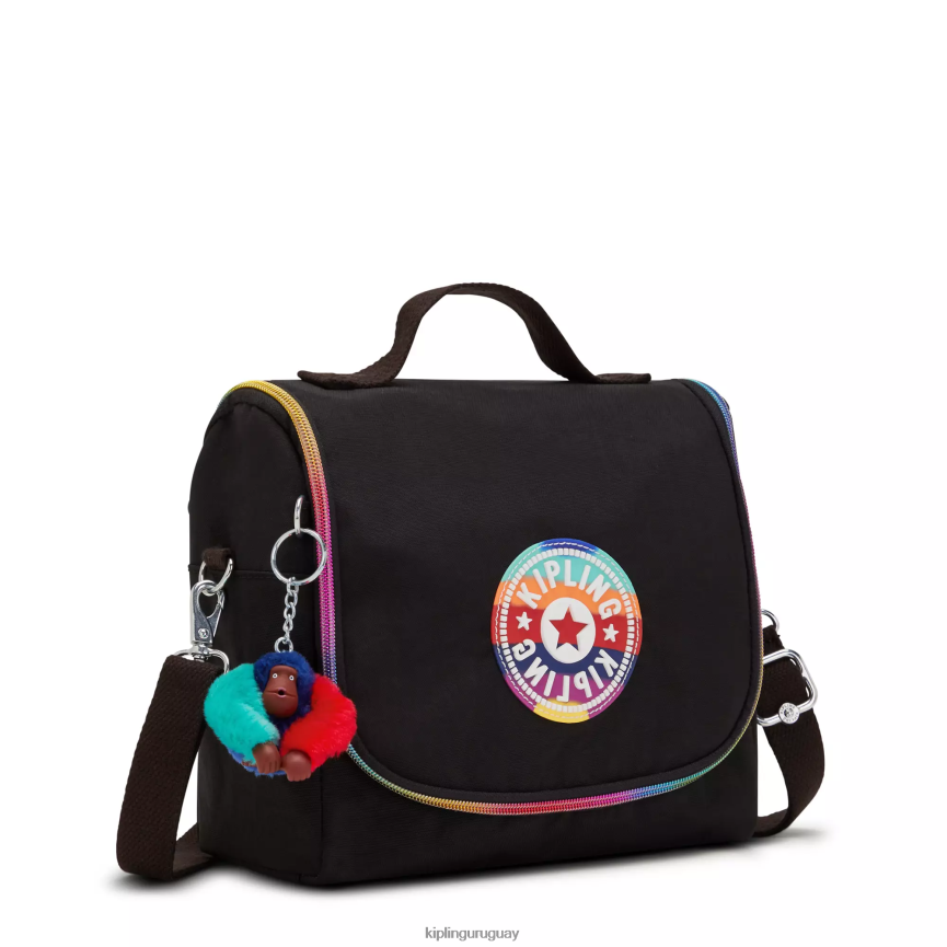 Kipling bolsa de almuerzo kichirou H44NB656 arco iris verdaderamente negro mujer bolsas de almuerzo