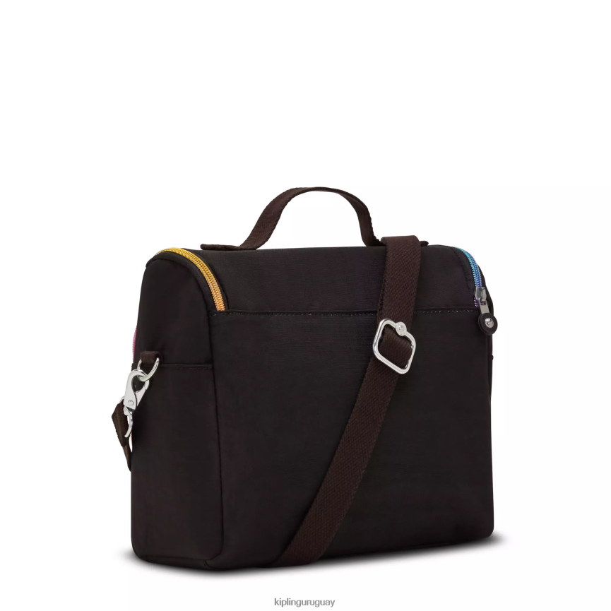 Kipling bolsa de almuerzo kichirou H44NB656 arco iris verdaderamente negro mujer bolsas de almuerzo