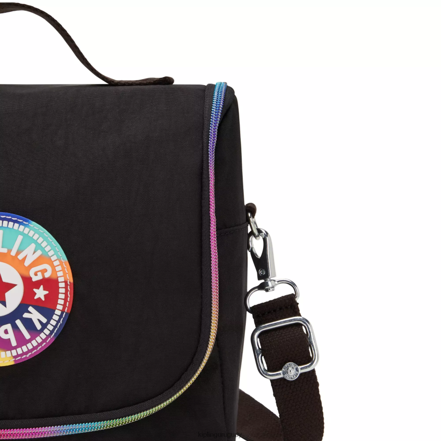 Kipling bolsa de almuerzo kichirou H44NB656 arco iris verdaderamente negro mujer bolsas de almuerzo
