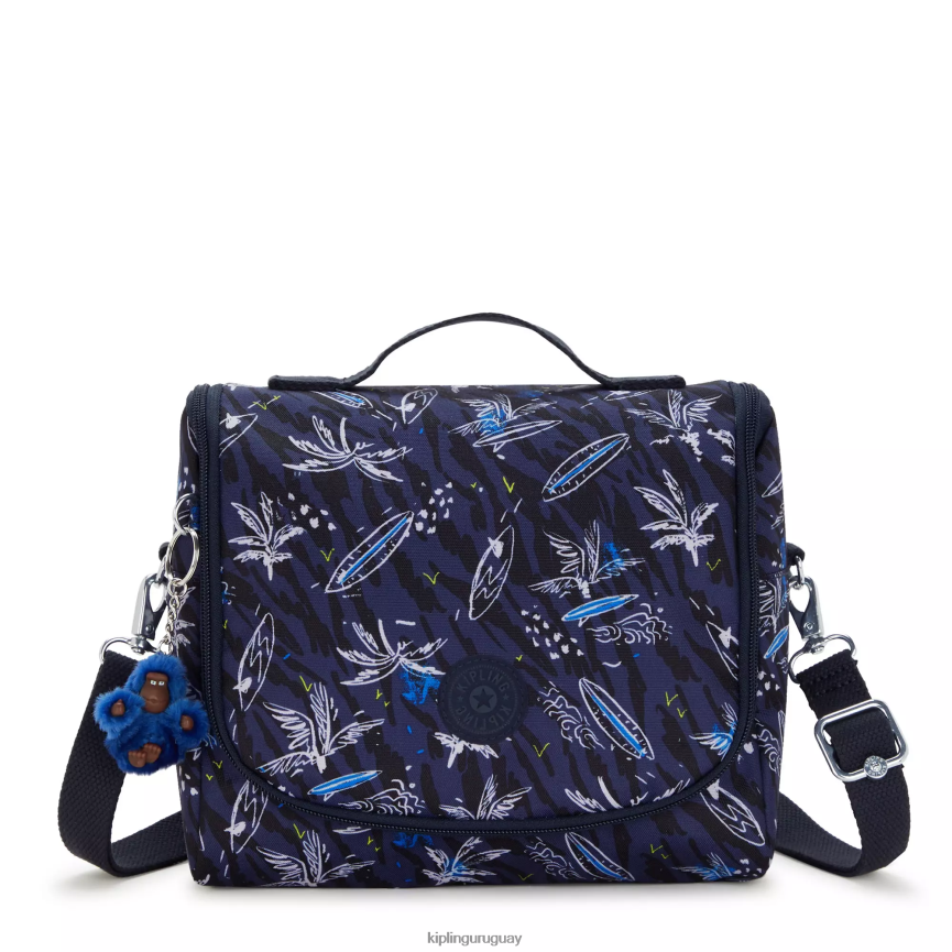 Kipling nueva bolsa de almuerzo con estampado de kichirou H44NB638 impresión de mar de surf mujer bolsas de almuerzo