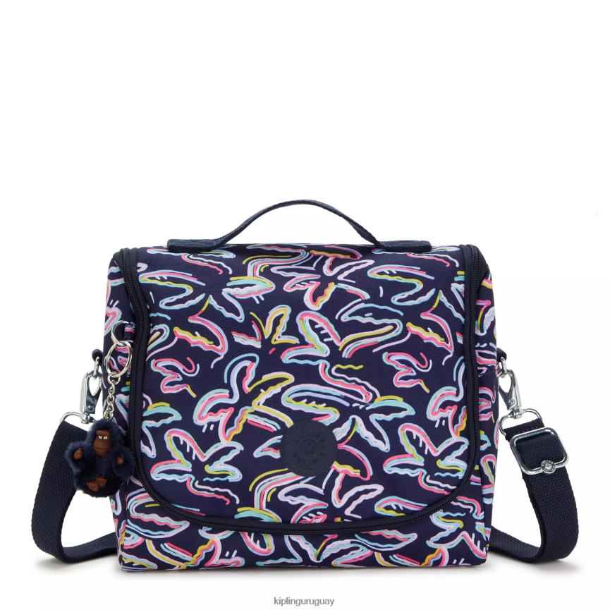 Kipling nueva bolsa de almuerzo con estampado de kichirou H44NB639 impresión de fiesta de palma mujer bolsas de almuerzo