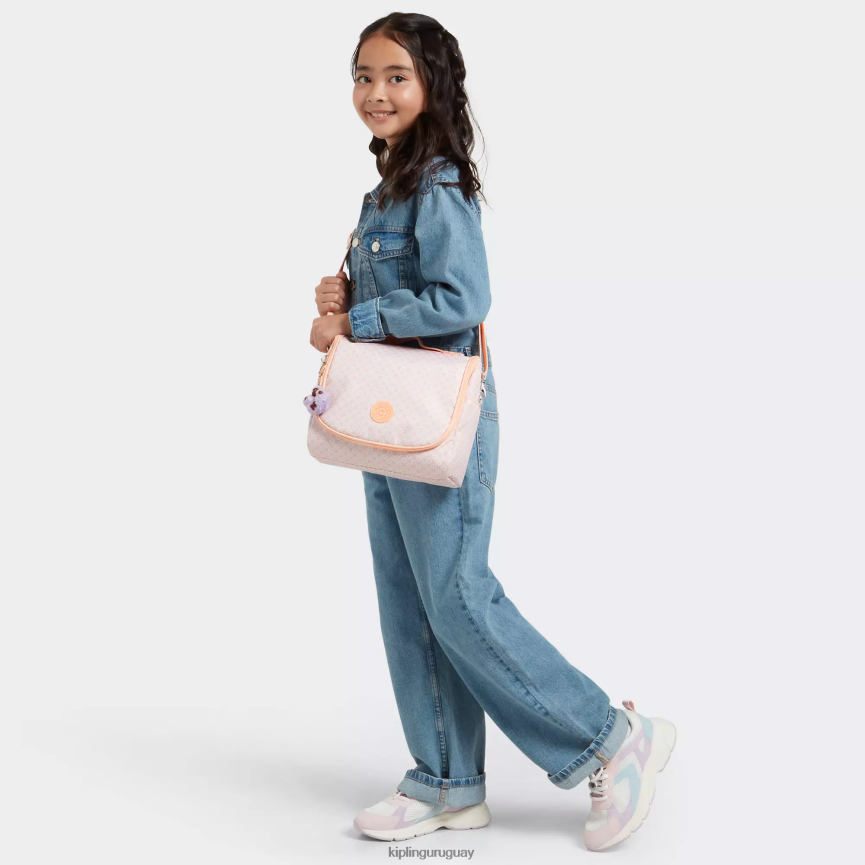 Kipling nueva bolsa de almuerzo con estampado de kichirou H44NB640 azulejo femenino mujer bolsas de almuerzo