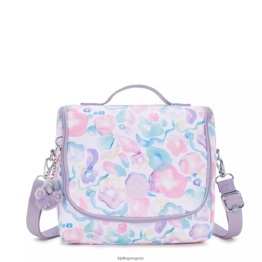Kipling nueva bolsa de almuerzo con estampado de kichirou H44NB642 flores de agua mujer bolsas de almuerzo