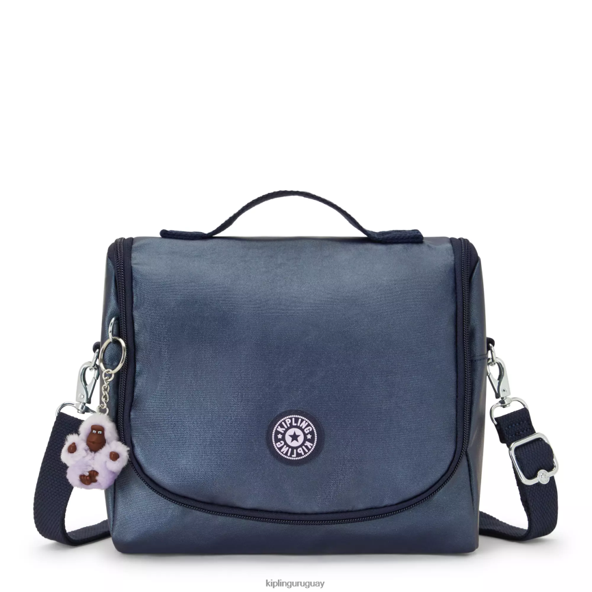 Kipling nueva bolsa de almuerzo metálica kichirou H44NB654 almirante azul mujer bolsas de almuerzo