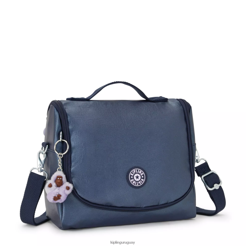 Kipling nueva bolsa de almuerzo metálica kichirou H44NB654 almirante azul mujer bolsas de almuerzo