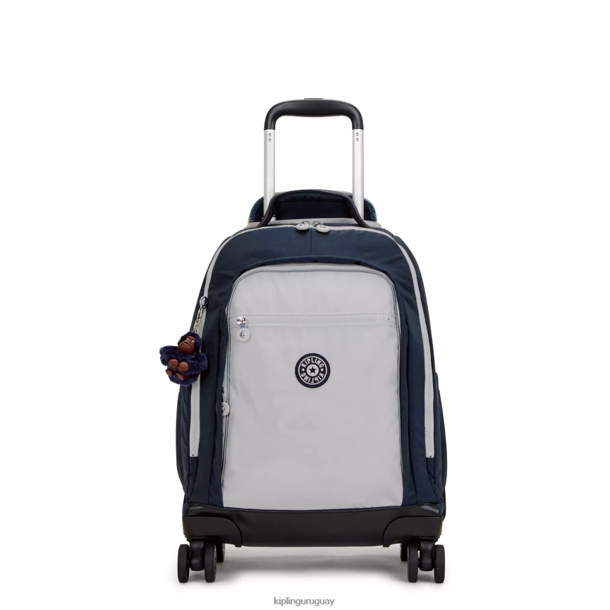 Kipling Mochila con ruedas para portátil New Zea de 15" H44NB479 verdadero azul gris mujer mochilas con ruedas