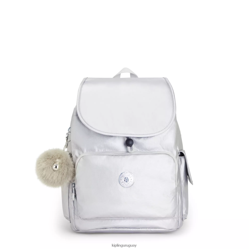 Kipling mochila city pack metalizada H44NB341 caramelo metálico mujer mochilas de moda