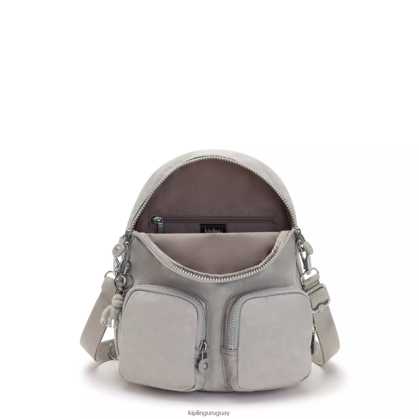Kipling mochila convertible firefly up H44NB401 gris gris mujer mochilas de moda