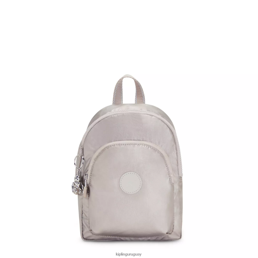 Kipling mochila curtis compacta metalizada convertible H44NB397 resplandor metalico mujer mochilas de moda