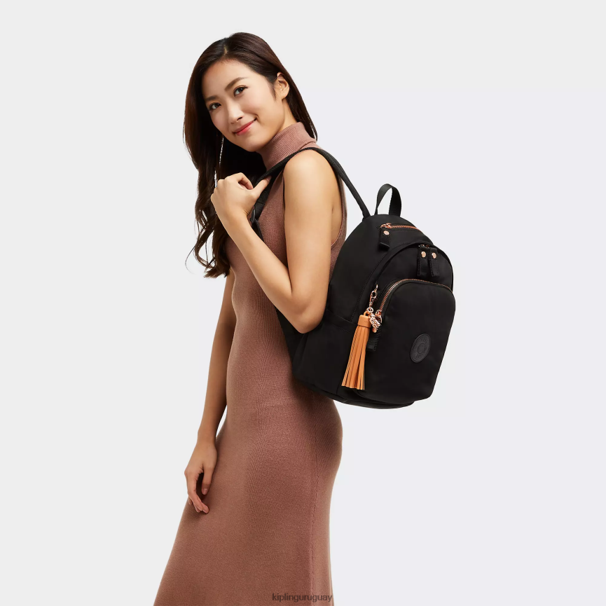 Kipling mochila delia H44NB424 rosa negro mujer mochilas de moda