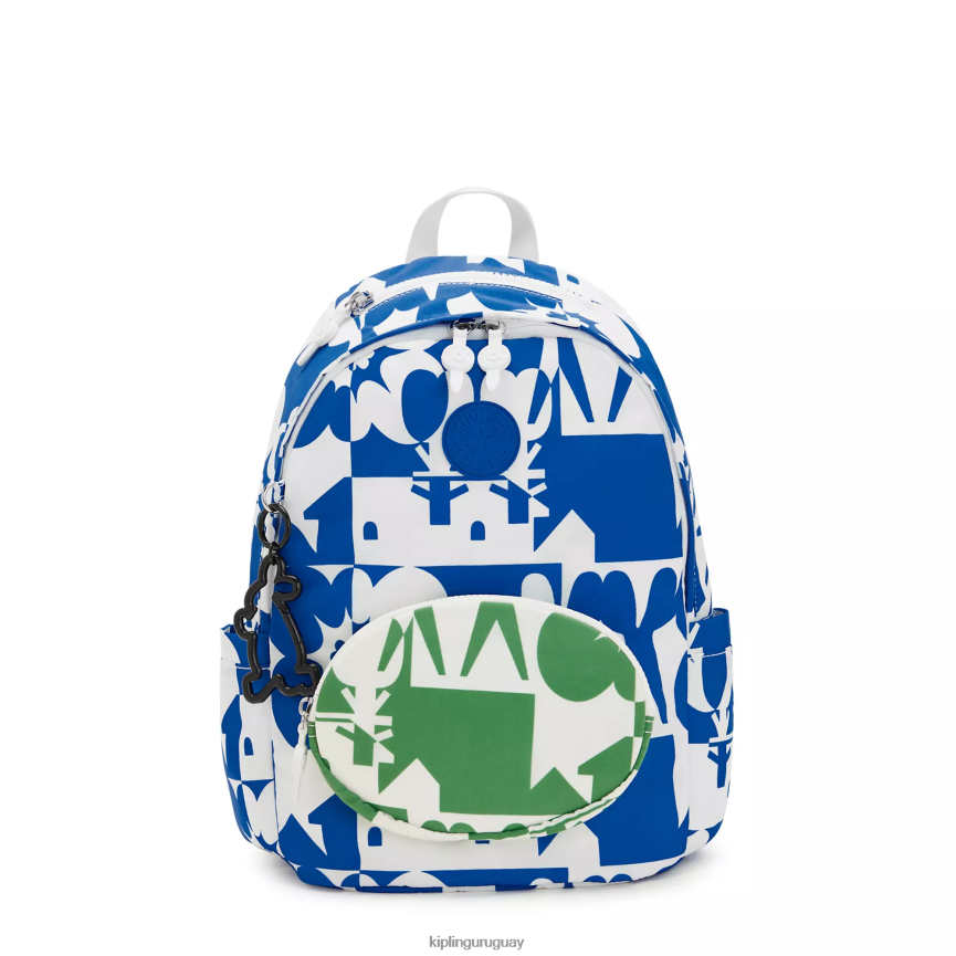 Kipling mochila delia minju kim H44NB337 impresión múltiple minju mujer mochilas de moda