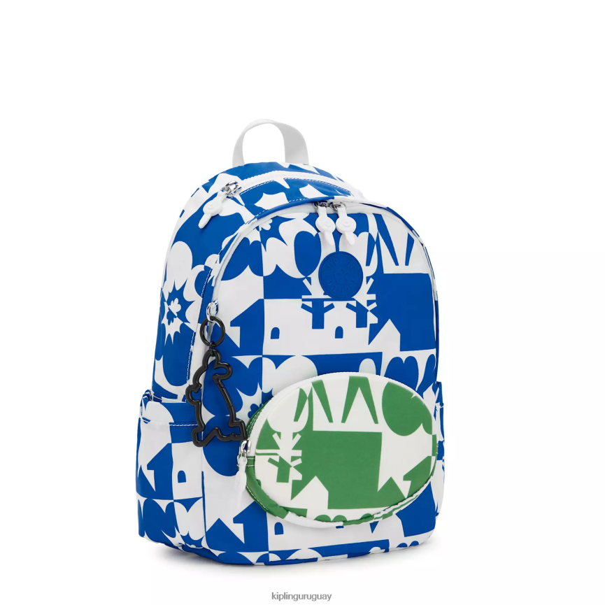 Kipling mochila delia minju kim H44NB337 impresión múltiple minju mujer mochilas de moda