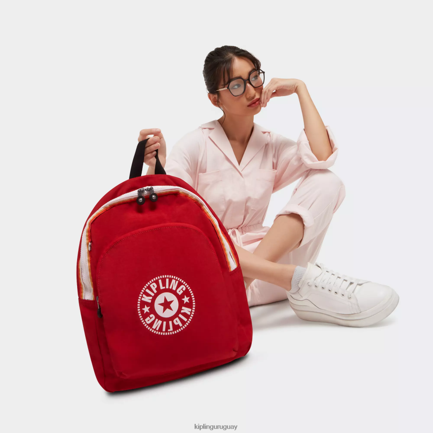 Kipling mochila mediana curtis H44NB374 colorete rojo mujer mochilas de moda