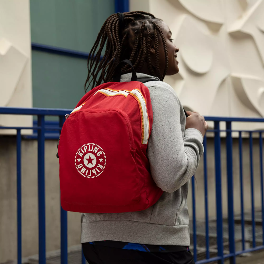 Kipling mochila mediana curtis H44NB374 colorete rojo mujer mochilas de moda