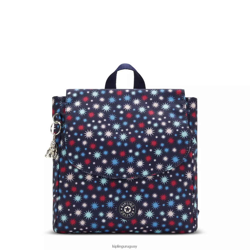 Kipling mochila pequeña con estampado de dannie H44NB390 estrellas funky mujer mochilas de moda