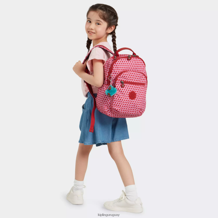 Kipling mochila pequeña con estampado de tablet seoul H44NB347 punto estrellado mujer mochilas de moda