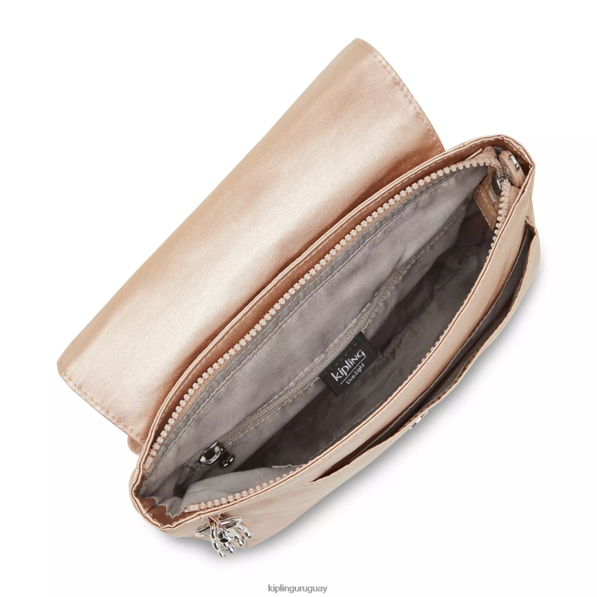 Kipling mochila pequeña dannie metalizada H44NB391 encanto de oro metálico mujer mochilas de moda