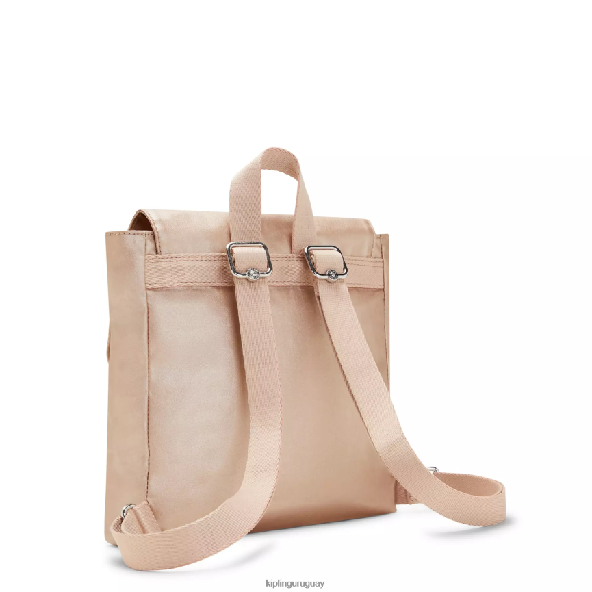 Kipling mochila pequeña dannie metalizada H44NB391 encanto de oro metálico mujer mochilas de moda