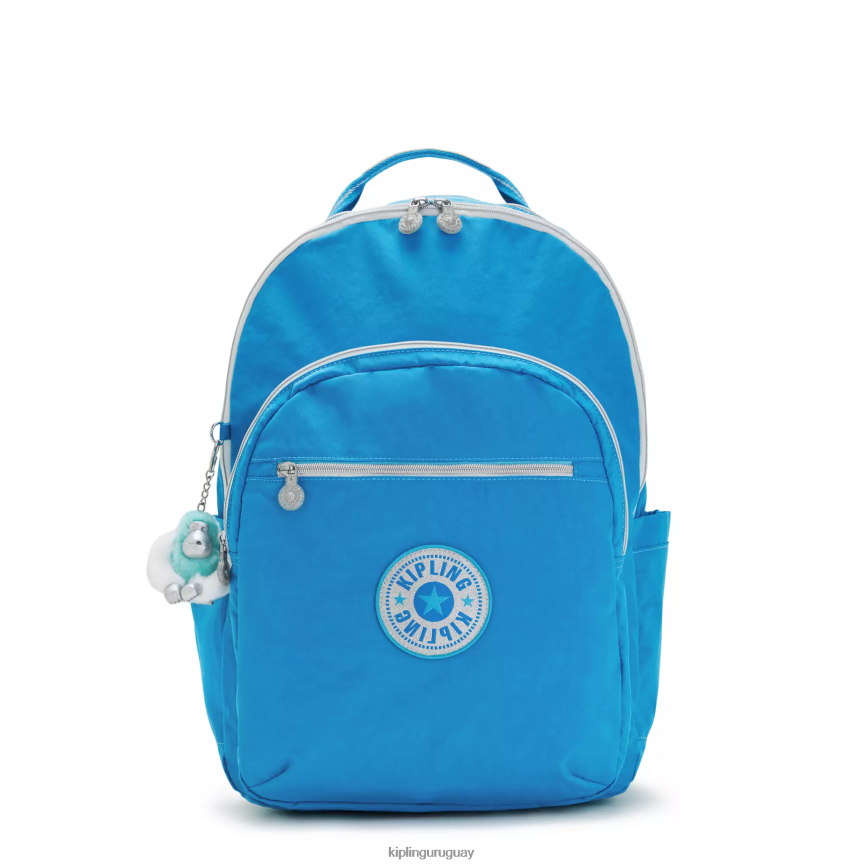 Kipling Mochila extragrande para portátil de 17" Seoul H44NB440 ansiosa diversión azul mujer mochilas para portátiles