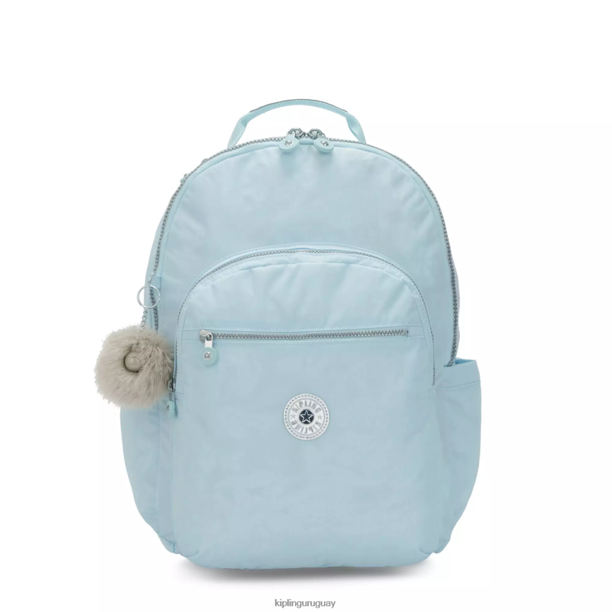 Kipling Mochila extragrande para portátil de 17" Seoul H44NB450 azul nupcial mujer mochilas para portátiles