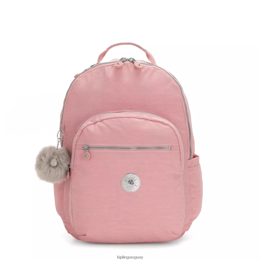 Kipling Mochila extragrande para portátil de 17" Seoul H44NB451 rosa nupcial mujer mochilas para portátiles