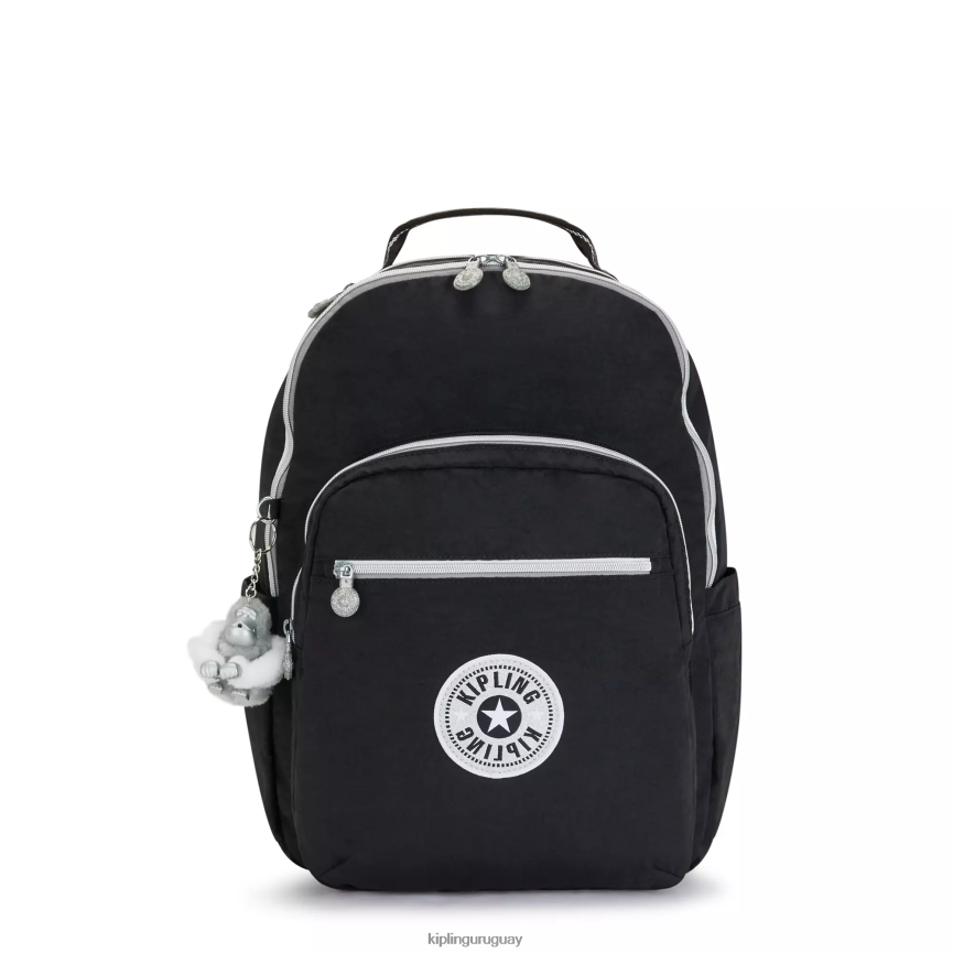 Kipling mochila grande para portátil de 15" de seúl H44NB442 verdadera diversión negra mujer mochilas para portátiles