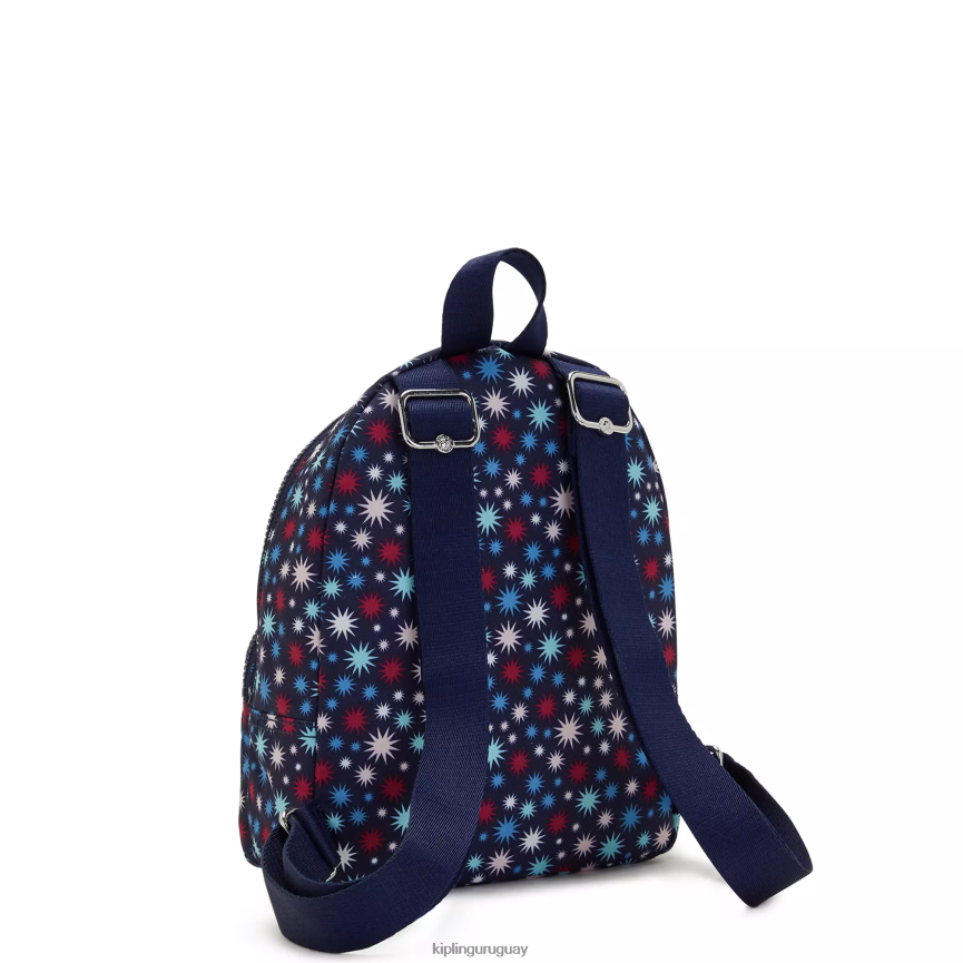 Kipling mochila paola pequeña estampada H44NB384 estrellas funky mujer mochilas pequeñas