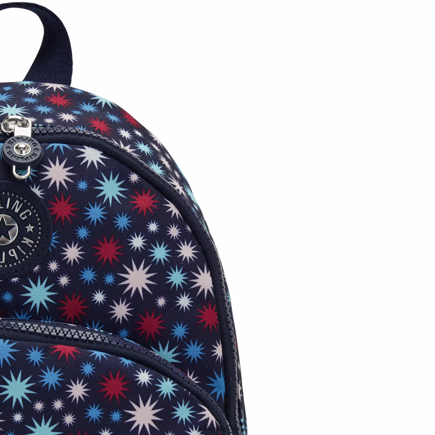 Kipling mochila paola pequeña estampada H44NB384 estrellas funky mujer mochilas pequeñas